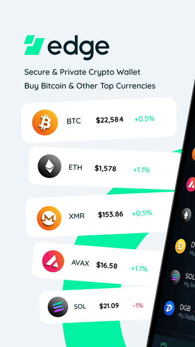 Edge - Crypto & Bitcoin Wallet Screenshot on iOS