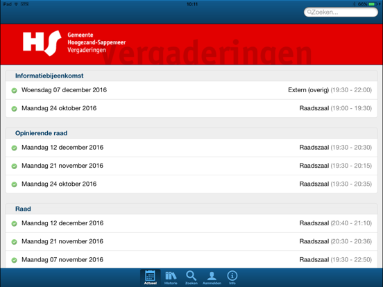 Screenshot #4 pour Vergaderingen