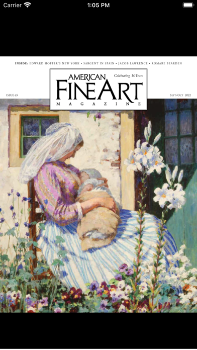 American Fine Art Magazine Screenshot