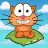 Hungry cat: puzzle for family icon