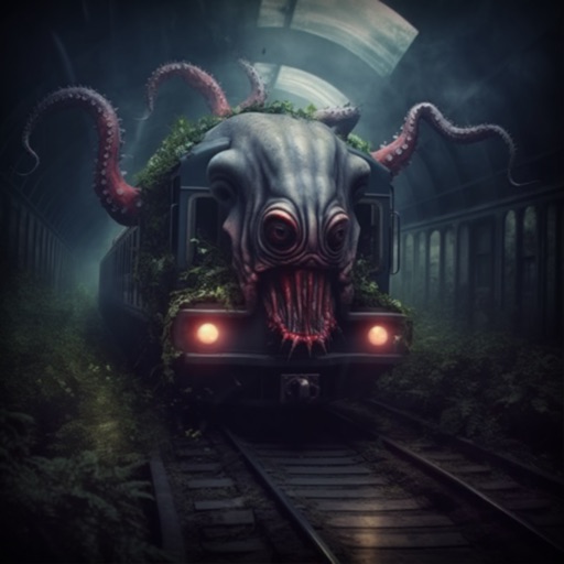 Monster Train 3D Spider Horror Icon