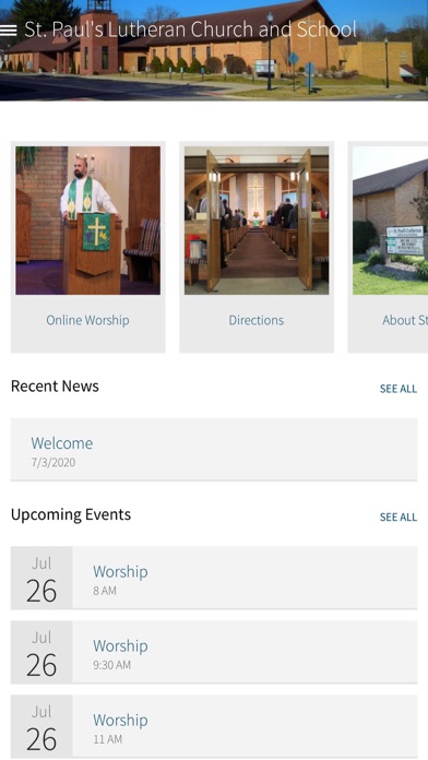 St Paul's Lutheran Church Screenshot