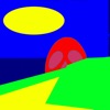 Town walking icon
