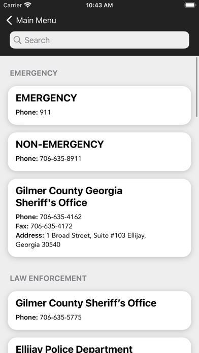 Gilmer County Sheriff GA Screenshot