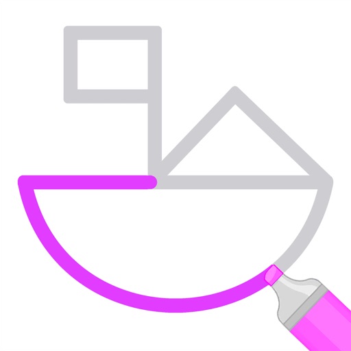 One Line Draw Puzzle icon