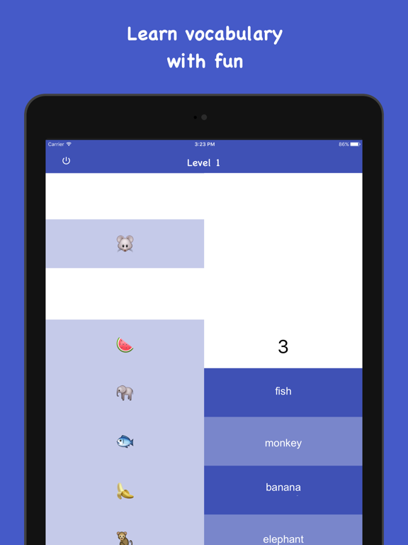 Vocab Gamer iPad screenshot 1 - Education app