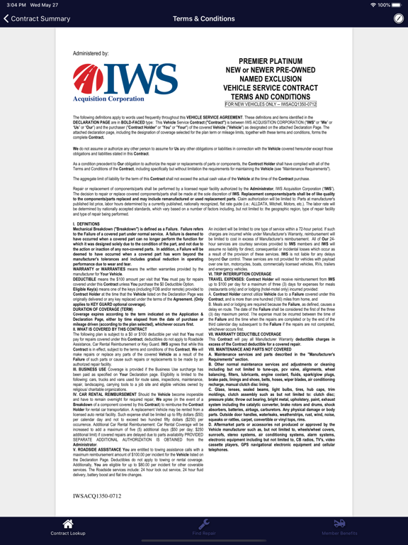 IWS VSA iPad screenshot 3 - Business app