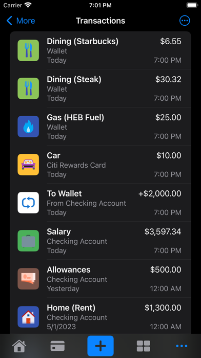 MoneyWatch: Spending Tracker Screenshot