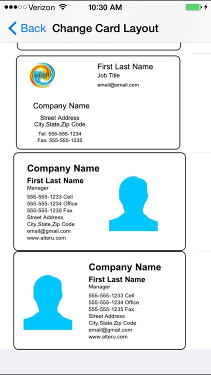 Business Card Design & Share