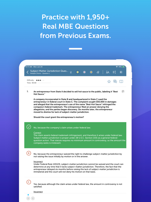 ‎BarMax Bar Exam, MBE & MPRE Screenshot