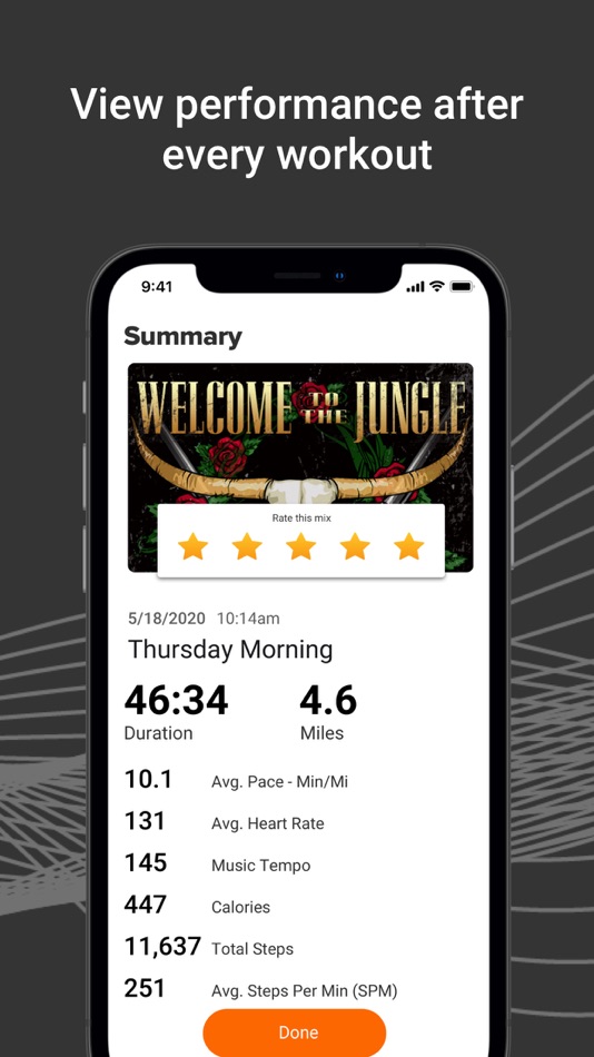 #6. RockMyRun - Workout Music (iOS) By: Rock My World, Inc.
