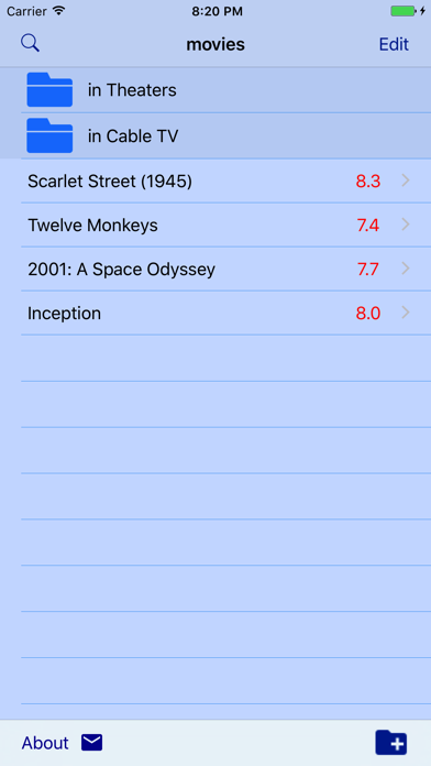 Screenshot #1 pour MovieScore