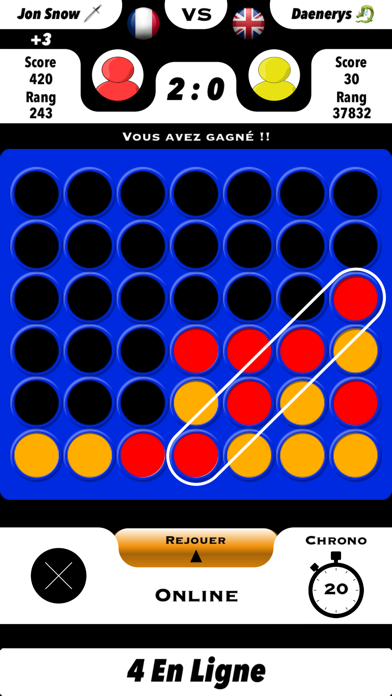 Screenshot #1 pour 4 En Ligne - Le Jeu de Société