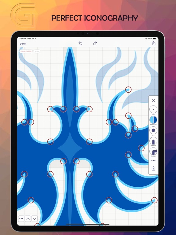 Grid Draw- Logo & Icon Creator iPad screenshot 7 - Developer Tools app