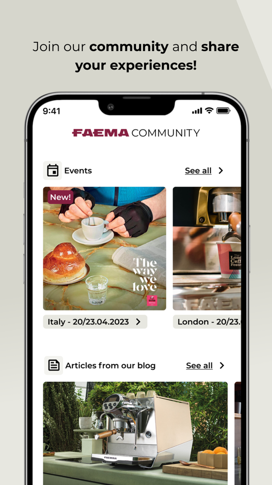 #5. Be Faema (iOS) Podle: Cimbali Group SPA