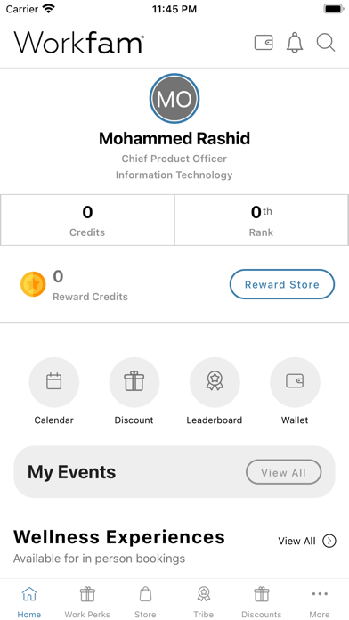 Workfam Wellness Screenshot