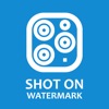 watermark photos shot on stamp icon