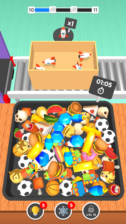 #1. Match & Sort 3D (iOS) 由: AppTout