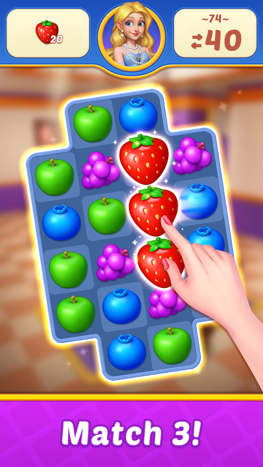 #2. Fruit Diary 2: Match 3 Offline (iOS) 由: Hangzhou Mengku Technology Co., Ltd.