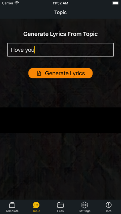Quick Lyrics AI Screenshot
