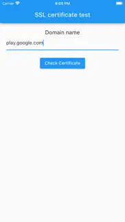ssl certificate test iphone screenshot 1