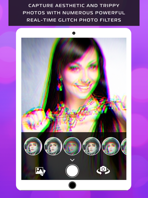 Glitch Photo Effects iPad screenshot 3 - Photo & Video app