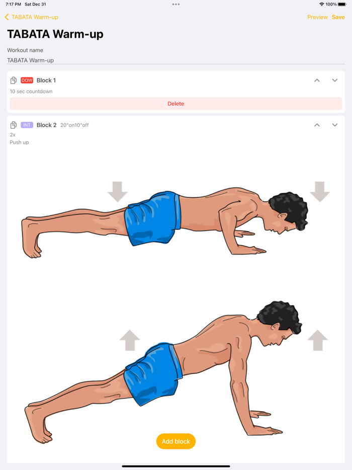 Tailored - Custom workouts
