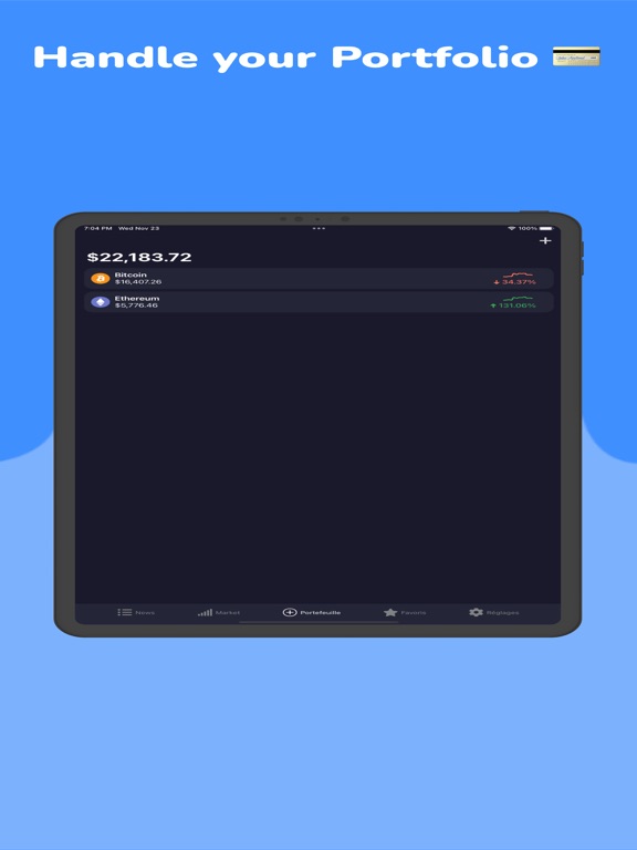 Portfolio tracker - USDC, TRON iPad screenshot 5 - Finance app