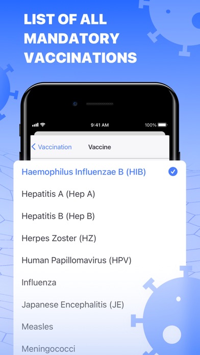 Vaccine & Health Cards: Record Screenshot