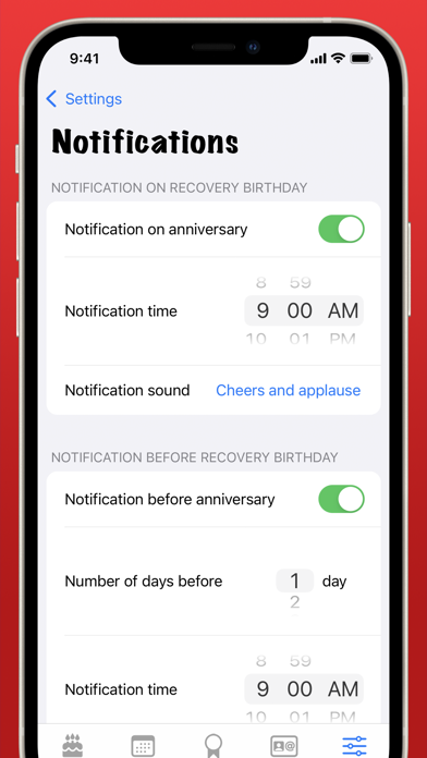 Screenshot #3 pour Recovery Birthdays