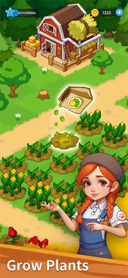 The game Farm Party: Merge & Pet Game screenshot Farm Party: Merge & Pet apk