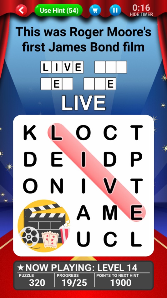 #1. Word Search World Hollywood (iOS) 由: Hoyt Games, LLP