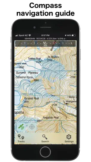 Screenshot von NZ Topo50 North Island auf dem iPhone 7