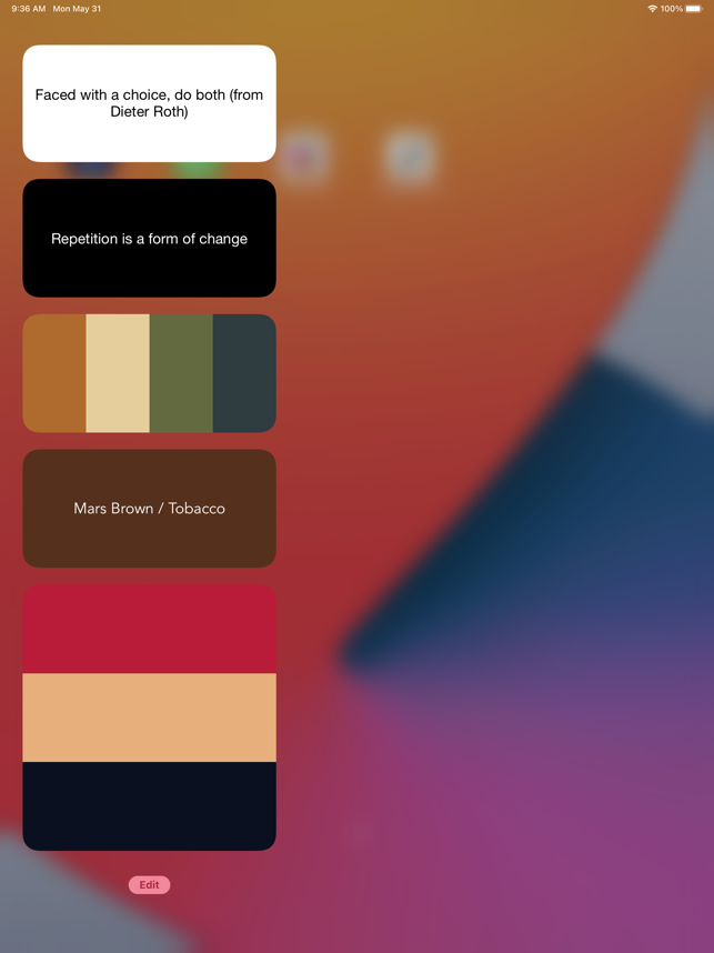 ‎Екранна снимка на Oblique Strategies SE