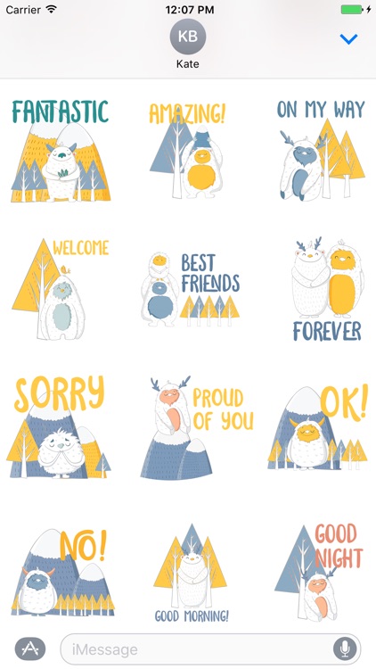 Funny Yeti - Winter Snowman