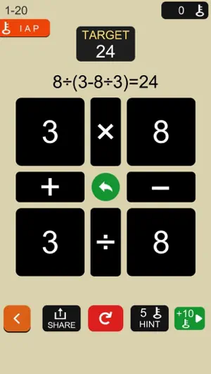 King Of 24 - fun math games screenshot 1