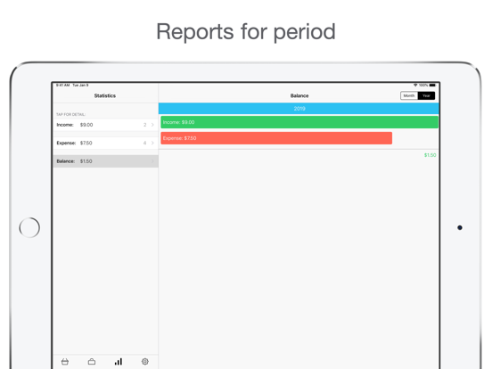 Just Money iPad screenshot 4 - Finance app