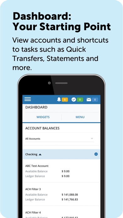 Business Mobile Banking App Screenshot