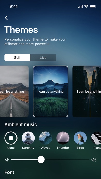 Self Affirmations - Therapy Screenshot