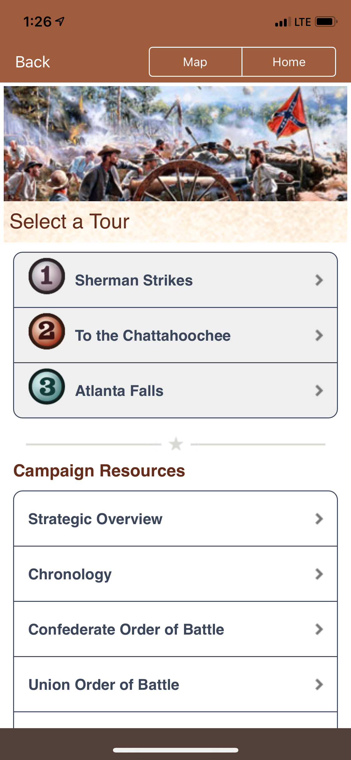 Atlanta Campaign Battle App