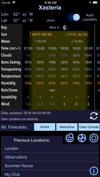 Xasteria: Astronomy Weather screenshot-8