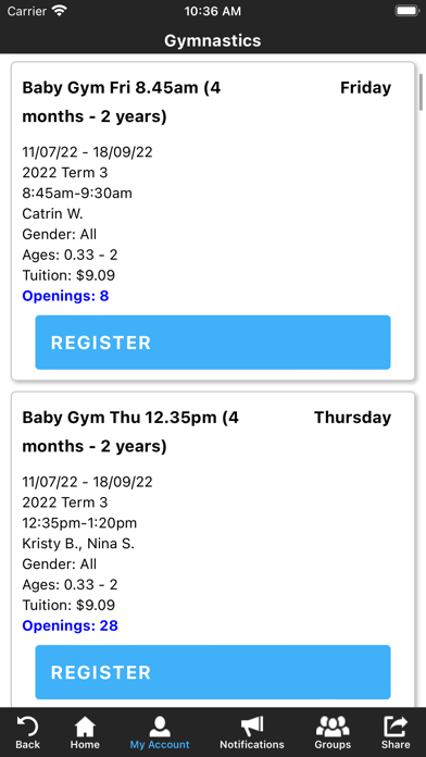 Highett Youth Club Screenshot
