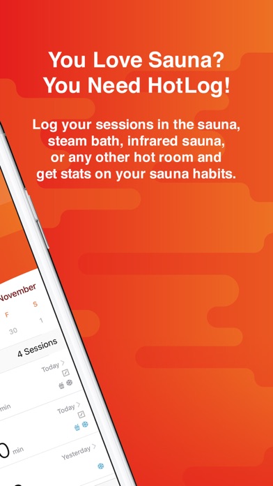 Screenshot #2 pour HotLog - Sauna Session Tracker