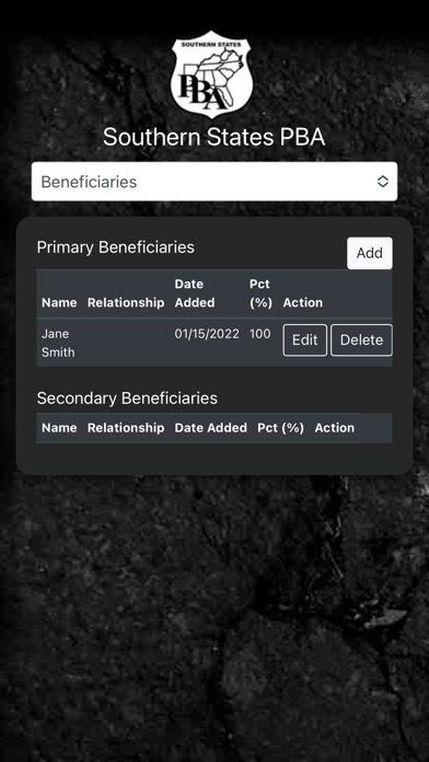 SSPBA Membership Portal Screenshot