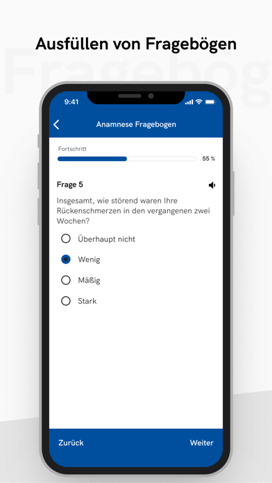 KLAK Patienten APP Screenshot