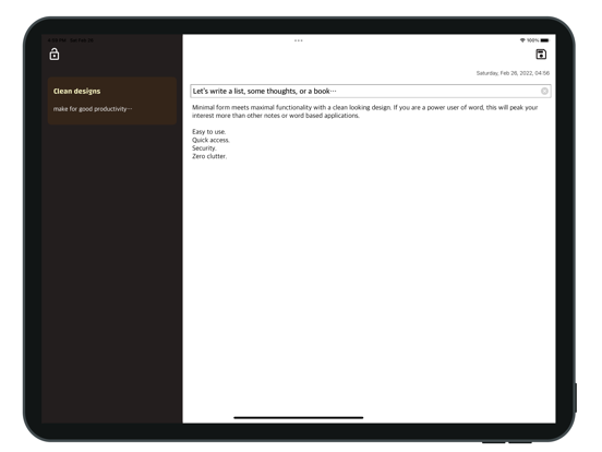 Screenshot #6 pour Inkblot (Minimalist Notes)