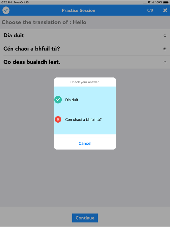 English to Irish Translator iPad screenshot 4 - Travel app