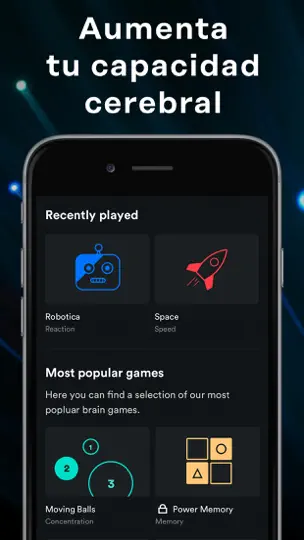 Captura de pantalla de Memorado : Juegos Mentales en iPhone 4