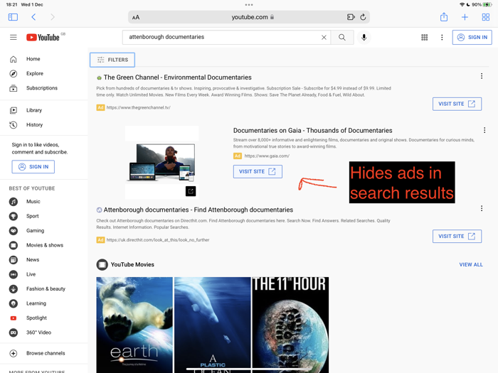 No Distractions for YouTube