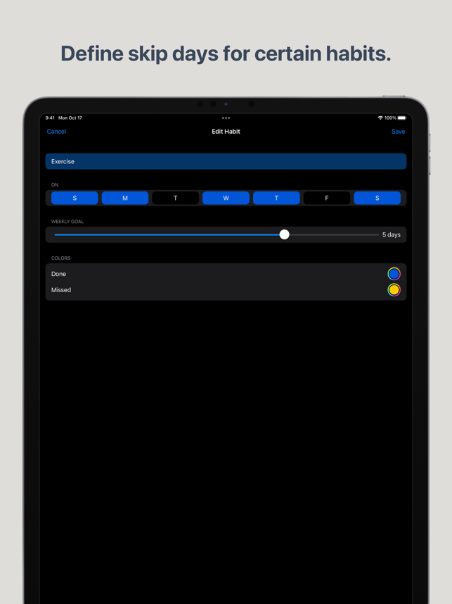 ‎Habit Tracker - HabitBoard Screenshot